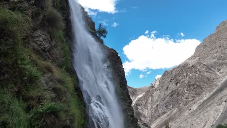 mantoka waterfall's splendor in skardu, pakistan