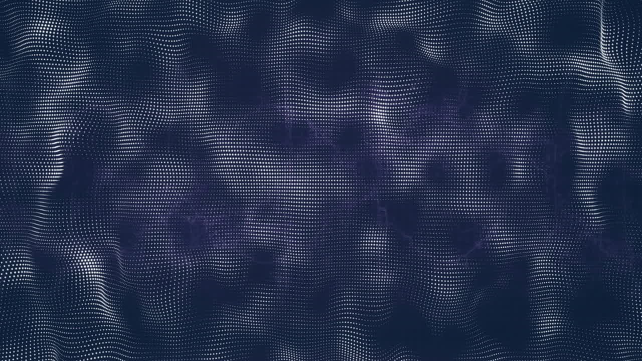 Animation of network of connections over spots moving