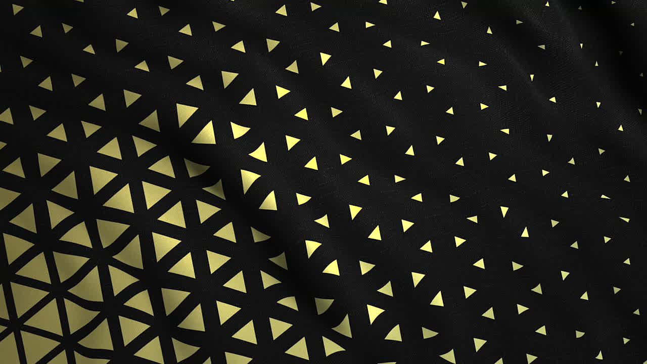 검은 천에 추상적인 기하학적 패턴