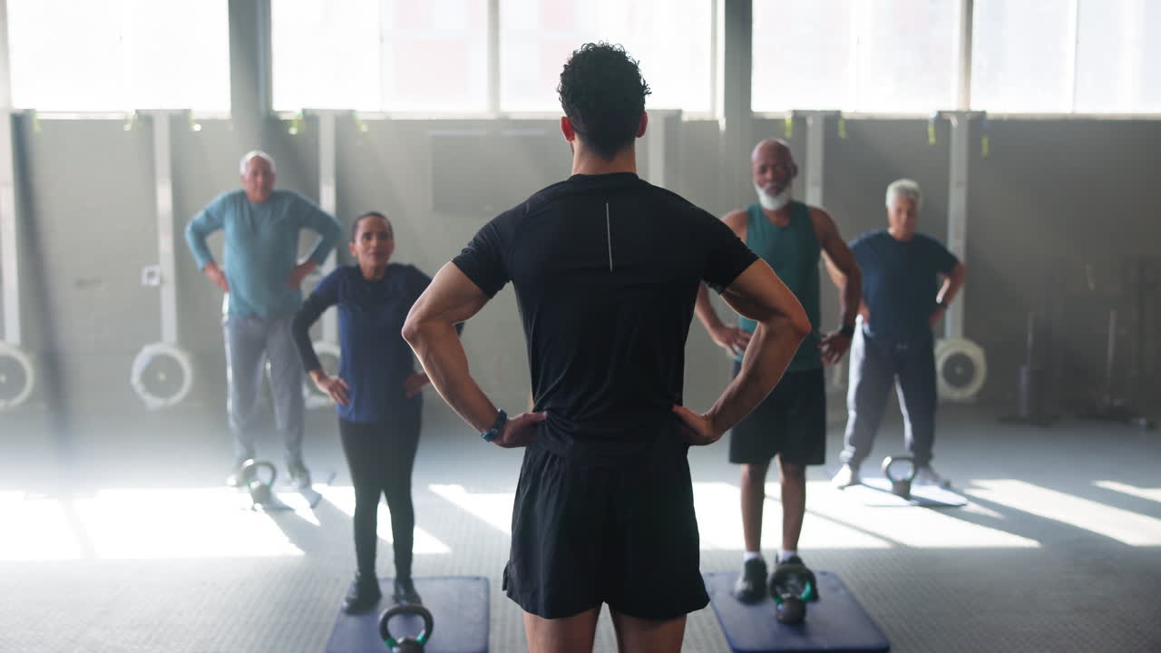 노인들을 위한 피트니스 수업