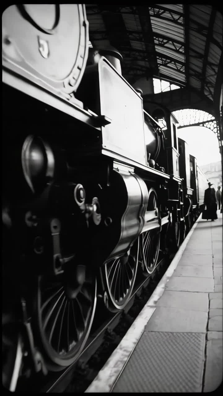 Vintage Train Station Scenes