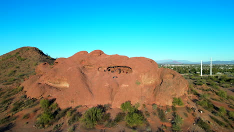 agujero en la roca _ tempe arizona - drone panorámico