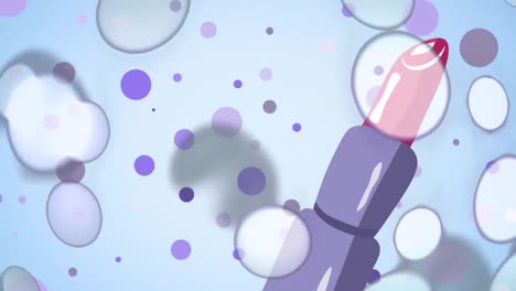 animation of lipstick icon on white background