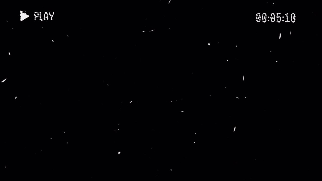 Vintage VHS Tape Overlay with Film Grain and Glitch Effects