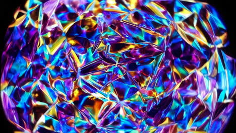 vibrant abstract kaleidoscope crystal pattern