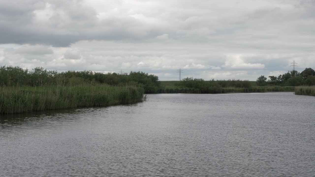 네덜란드의 비스보스 국립공원 (biesbosch national park) 에서 자연을 항해합니다.