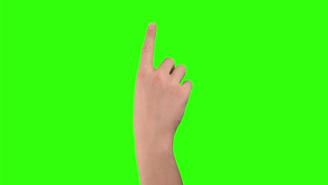 17 manage touchscreen gestures pack made by men hands finger on green screen background