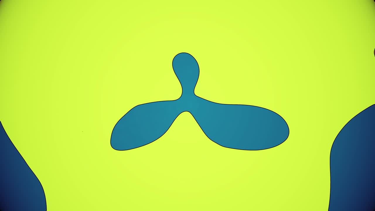 Psychedelic Retro Abstract Paint Animation Looping Background