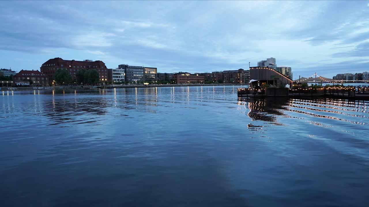 코펜하겐 시다브넨 타임랩스 낮에서 밤까지