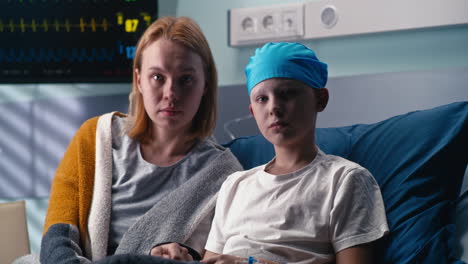 mother and child at hospital