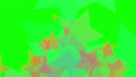 fondo verde con círculos en movimiento
