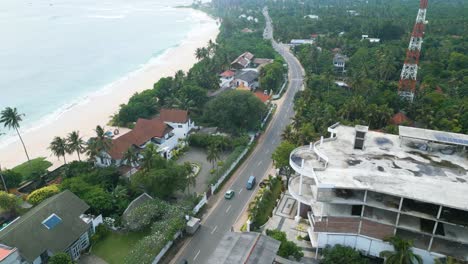 Luftaufnahme-Des-Dorfes-Mirissa,-Sri-Lanka