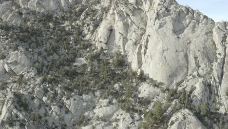 flight out of mount whitney portal with the eastern sierras stretching north with independence california in the distant background