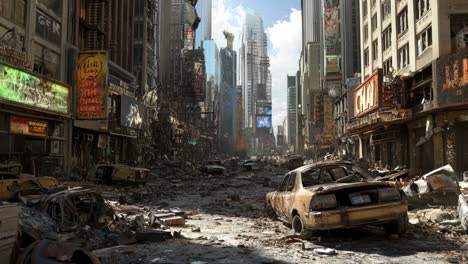 post-apocalyptic new york city street