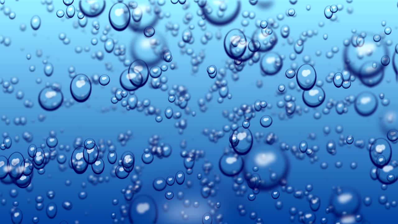 물에서 추상적인 거품 4k