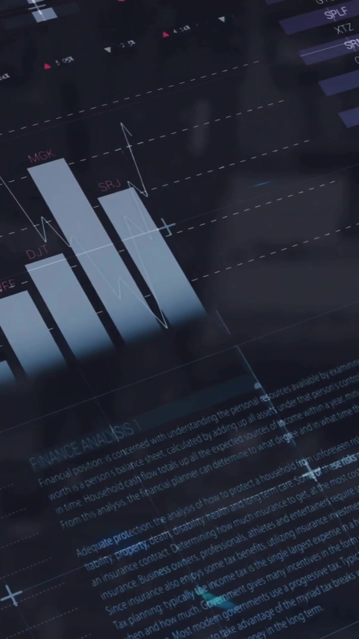 Animasjon av databehandling og diagrammer over bylandskap