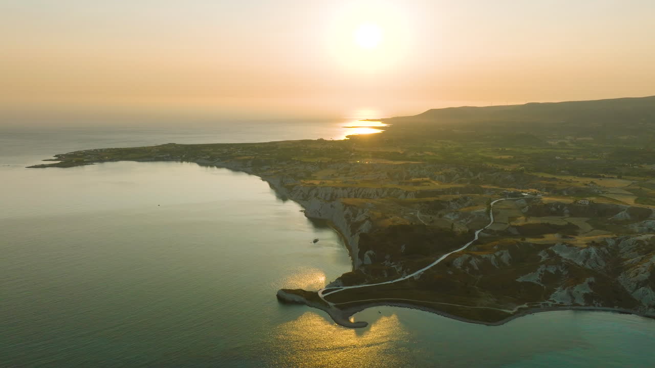 Sunset over the Coastal Cliffs