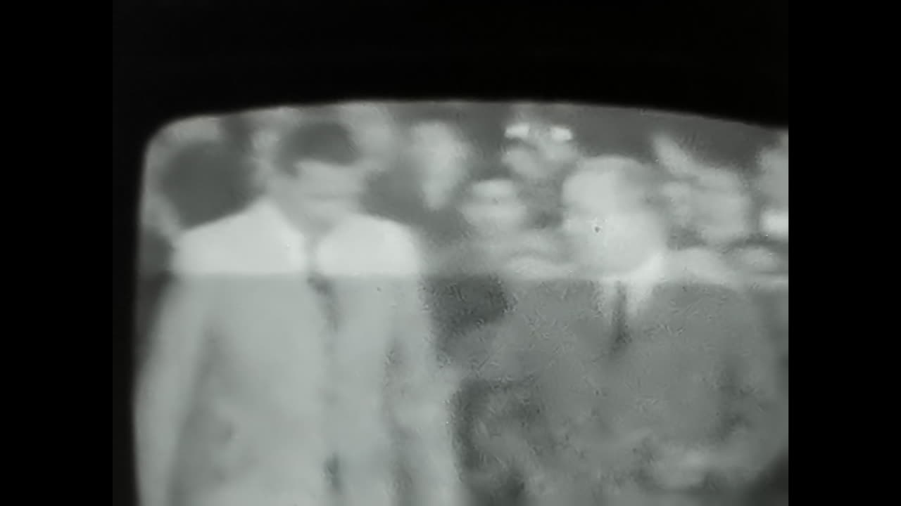 Vintage Black and White Television Footage