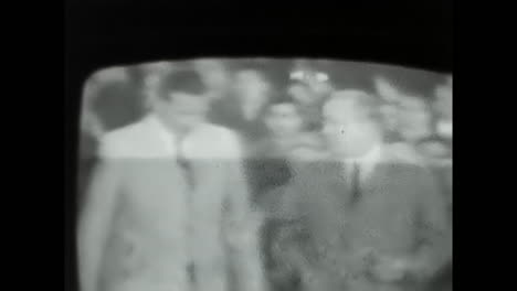 vintage black and white television footage