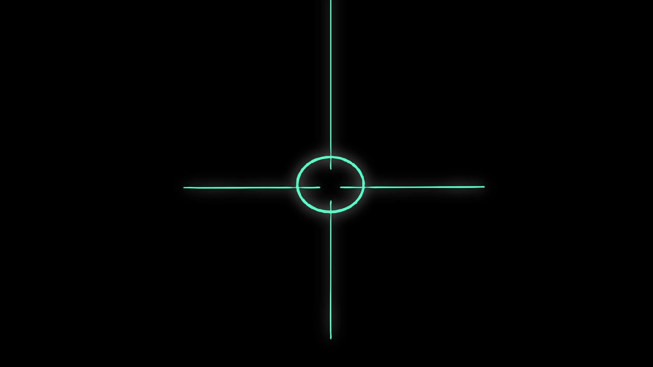 Abstract Neon Geometric Shapes Pulsing on Black Background