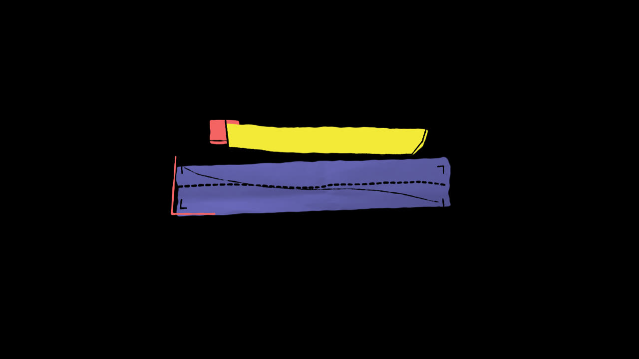 Fancy Paper Lower Third 02 On Alpha