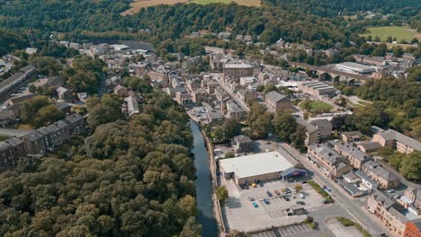 aerial footage of todmorden a small market town with a big industrial history-2