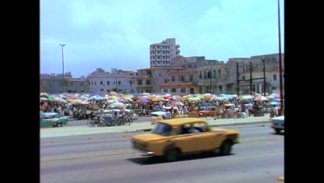books and propaganda are sold on the street in havana cuba in the 1980s