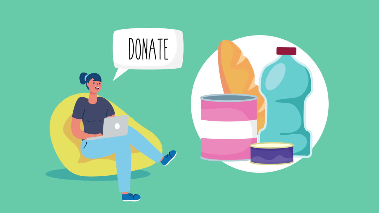 식량 구호를 위해 온라인 기부