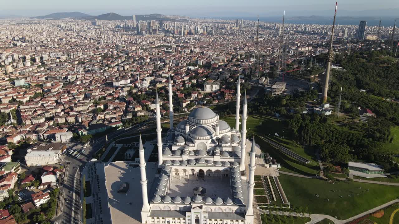 estambul camlica mezquita aérea drone