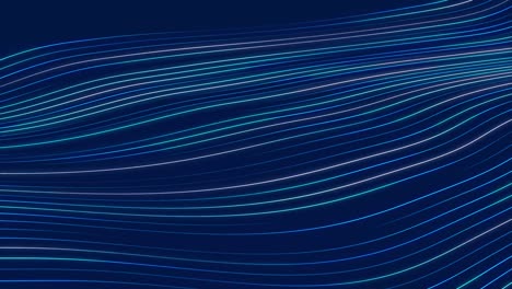 onda dinámica con muchas líneas. fondo de movimiento abstracto de líneas de colores. tecnología o ciencia. renderización 3d. bucle sin costuras. 4k