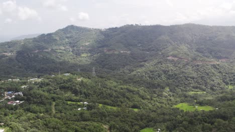 Aerial-view-of-the-mountain-in-Kohima