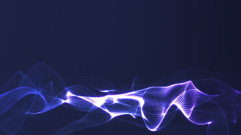 abstract glowing digital wave background
