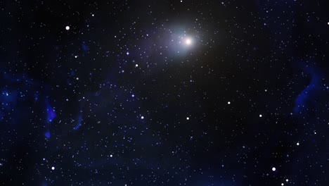misiones en el espacio profundo en la nebulosa azul
