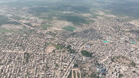 darul uloom hussainia vicinity, sindh, pakistan aerial top view