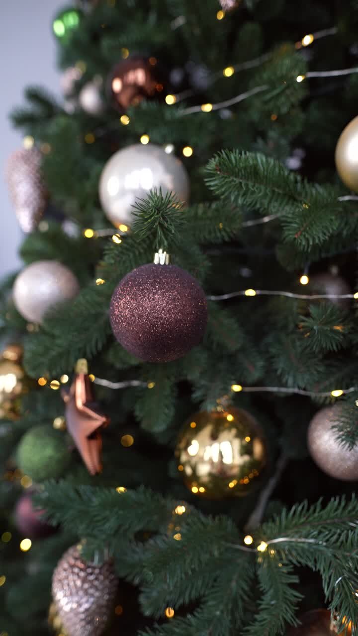 рождественские украшения крупным планом