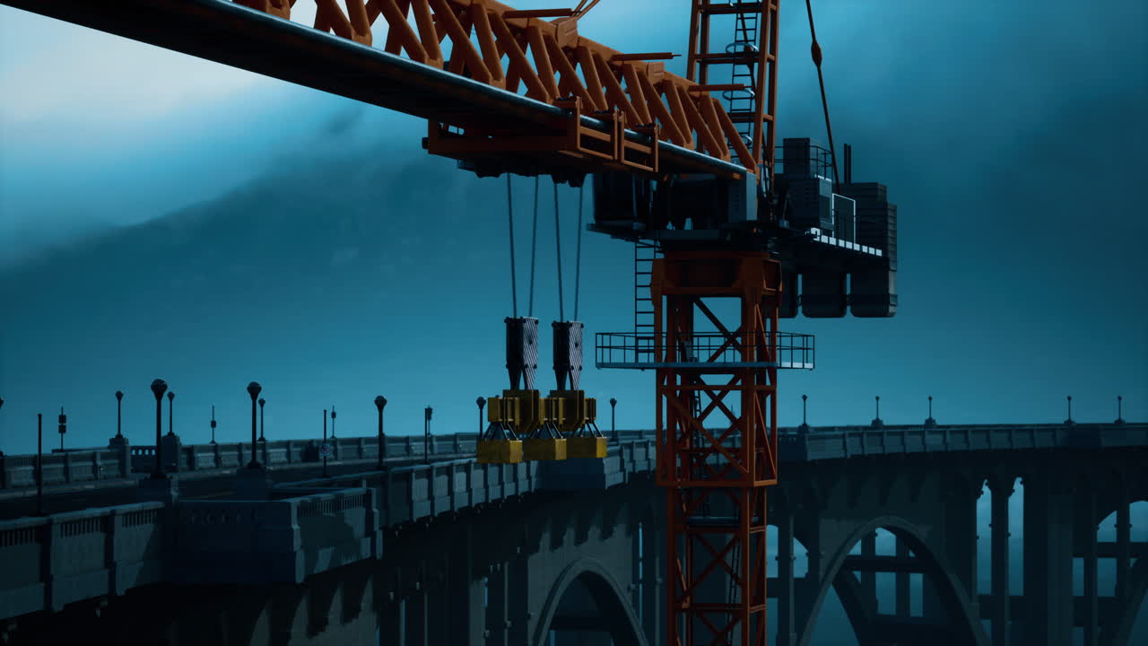 puente de carretera en construcción