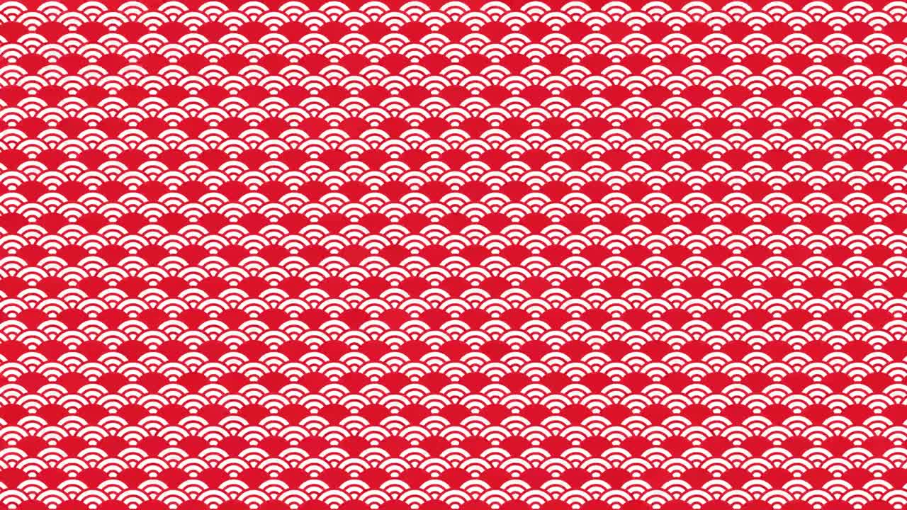 Traditional Japanese red texture. Chinese Seas Loop Pattern. | Premium ...