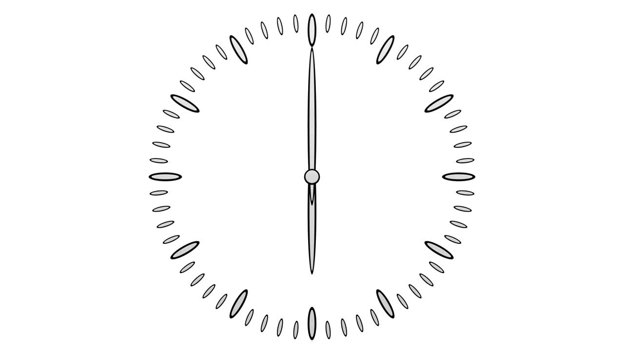 Animation of timelapse of clock face.