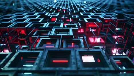 Abstract Futuristic Grid Structure