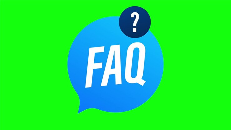 Frequently asked questions FAQ banner. Computer with question icons. stock illustration.