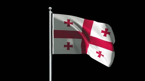 georgia flag animation background 4k