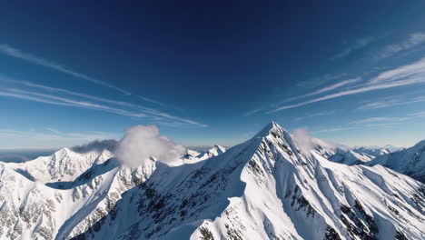 snowy mountain peaks