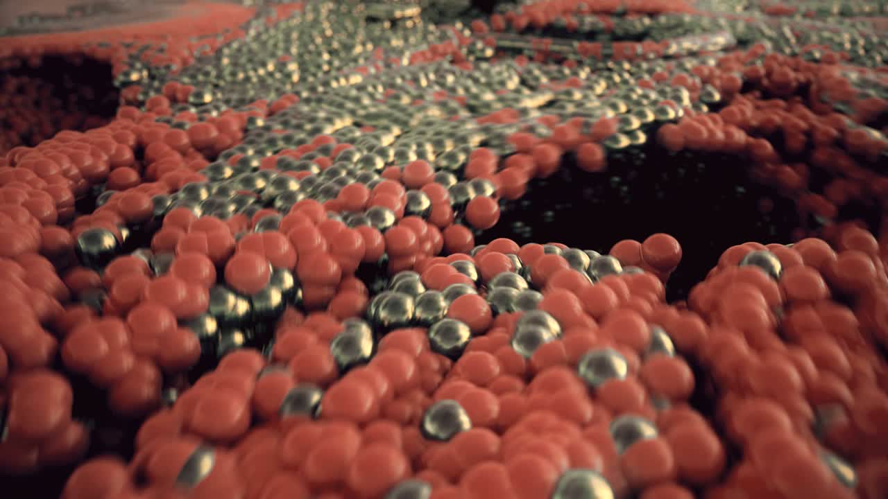 абстрактные вращающиеся красочные сферы.