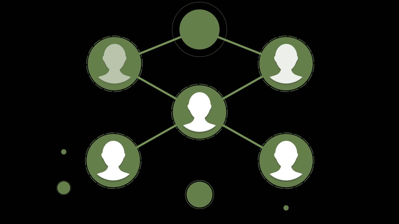 red de conexiones entre personas