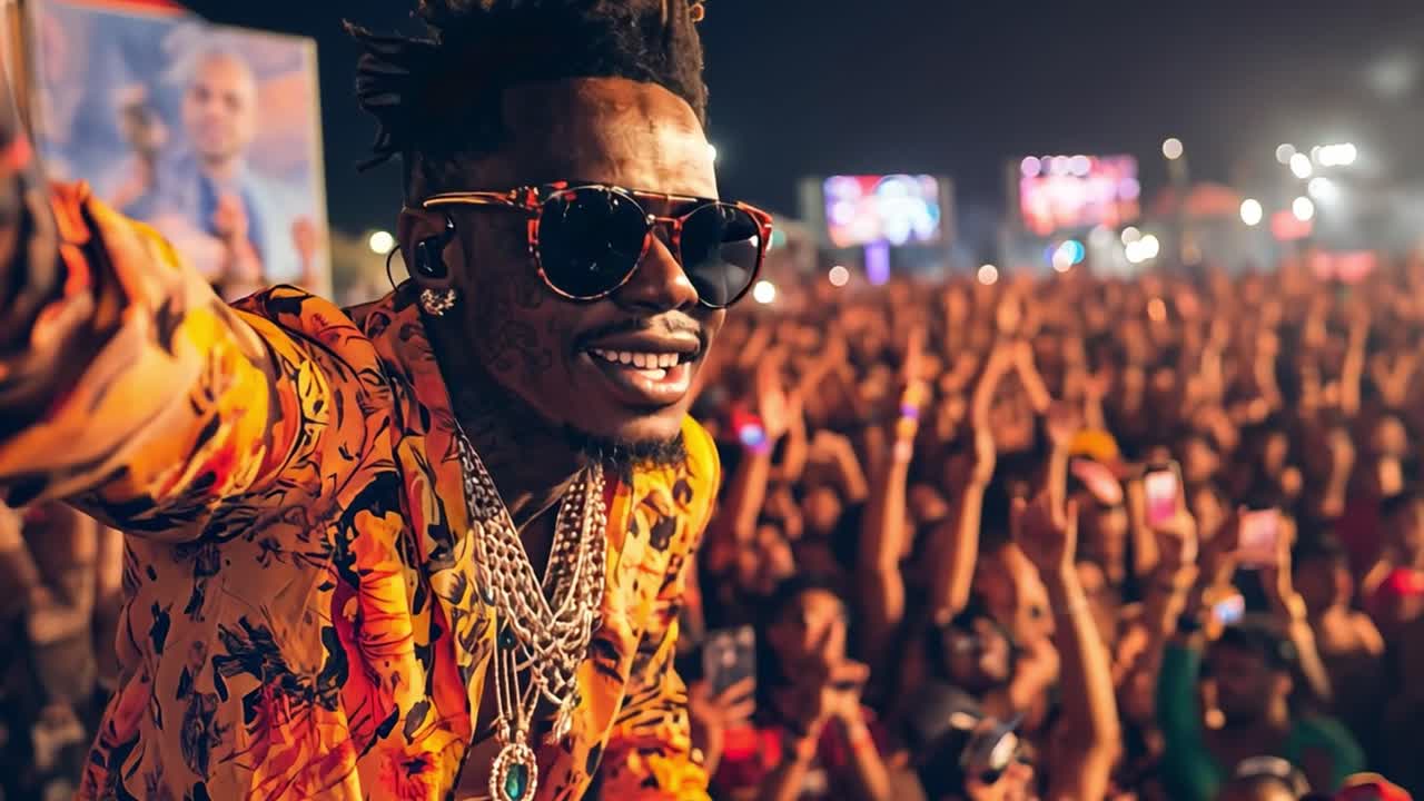 Musician Performing at Concert