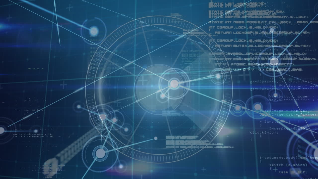 데이터 처리 및 범위 스캐닝을 통한 연결 네트워크의 애니메이션