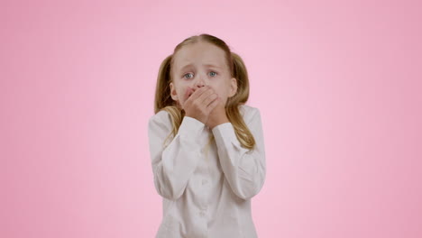 shocked little girl