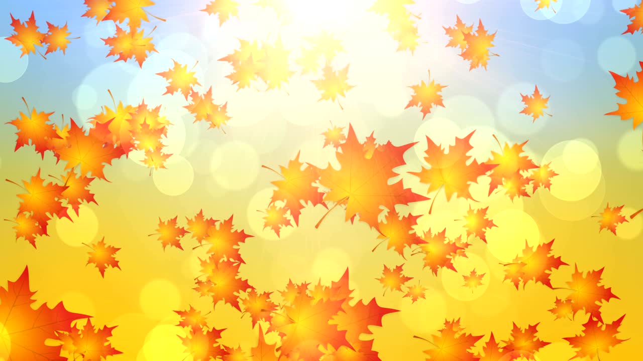 가을 낙엽이 떨어지는