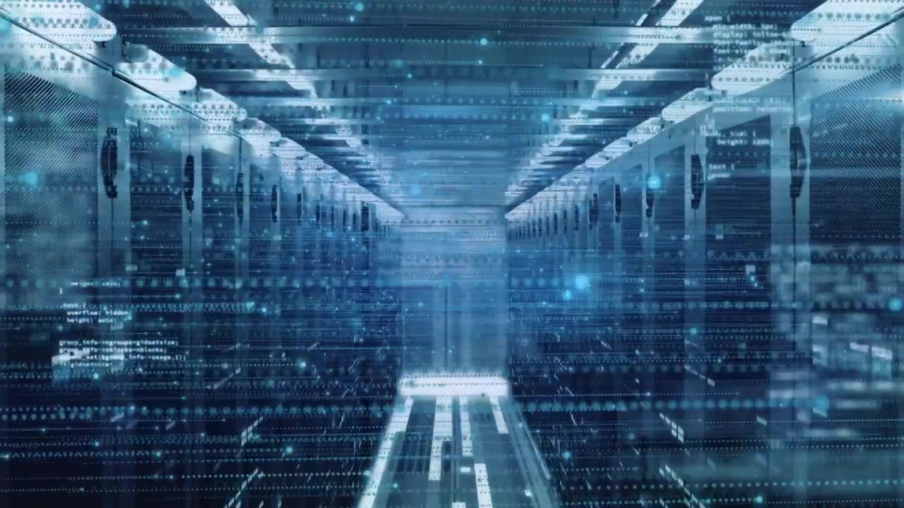 Animation of data processing over computer servers
