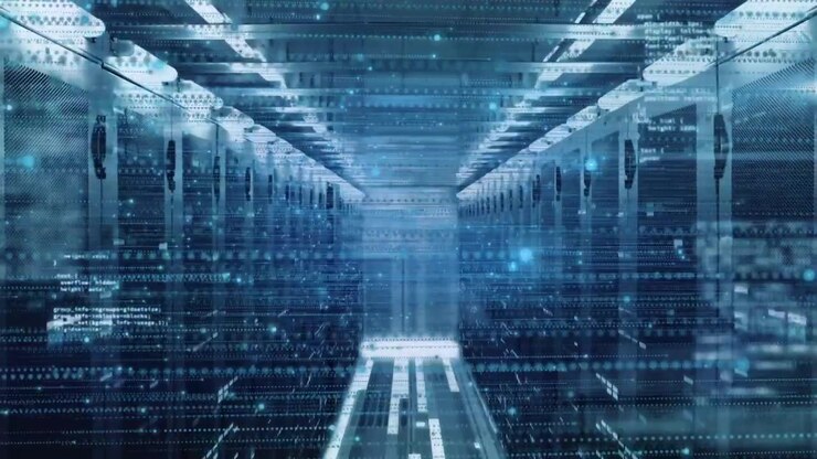 Animation of data processing over computer servers